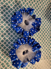 Load image into Gallery viewer, Blue Polka Dot Tutu Anklets