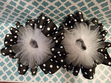 Load image into Gallery viewer, Black Polka Dot Tutu Anklets