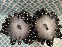 Load image into Gallery viewer, Black Polka Dot Tutu Anklets