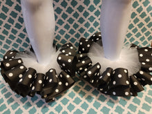 Load image into Gallery viewer, Black Polka Dot Tutu Anklets