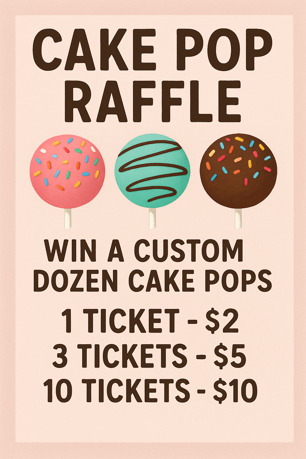 Cake Pop Waffle Tickets!!!!