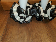 Load image into Gallery viewer, Black with White Glitter Tutu Anklets
