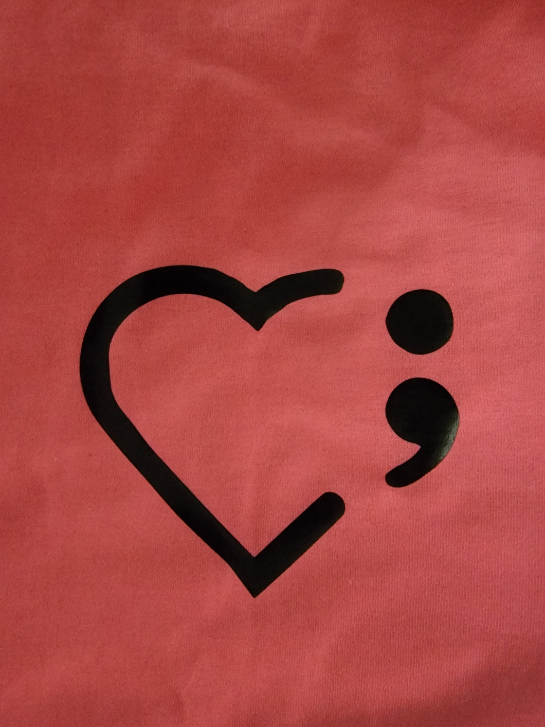 Semicolon Heart w/ sleeve