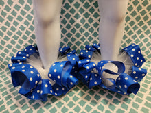 Load image into Gallery viewer, Blue Polka Dot Tutu Anklets
