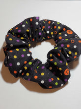 Load image into Gallery viewer, Halloween Polka Dot Scrunchie
