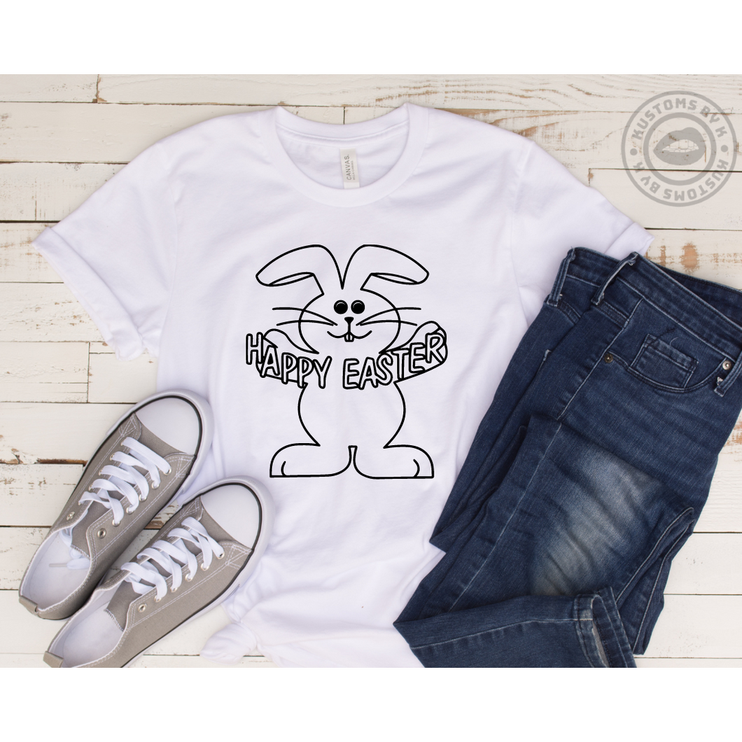 Happy Easter Coloring Shirt Only