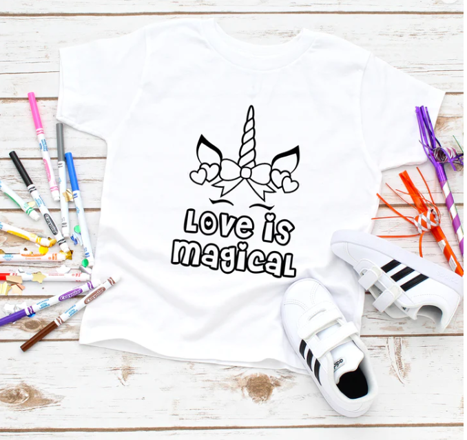 Love Is Magical Coloring Shirt Only