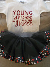 Load image into Gallery viewer, Young, Wild, &amp; Three Tutu Set
