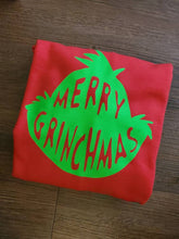 Load image into Gallery viewer, Merry Grinchmas crewneck sweatshirt
